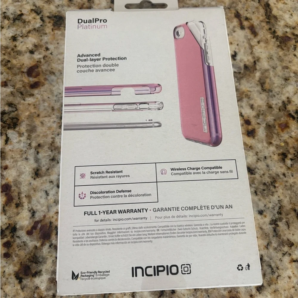 NWT Incipio Silver Protective Case with 10ft Drop Protection